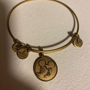 Alex and Ani Gold Mickey Mouse Charm Bangle